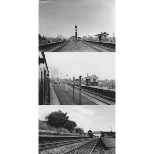 539 - Railway. Infrastructure. Approx. 100, black and white, postcard size prints. The digital copy prints... 