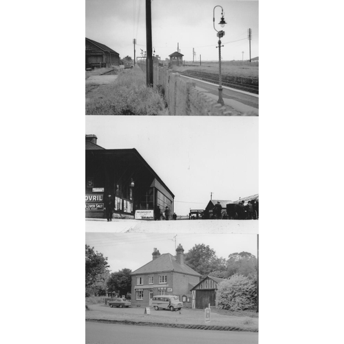 539 - Railway. Infrastructure. Approx. 100, black and white, postcard size prints. The digital copy prints... 