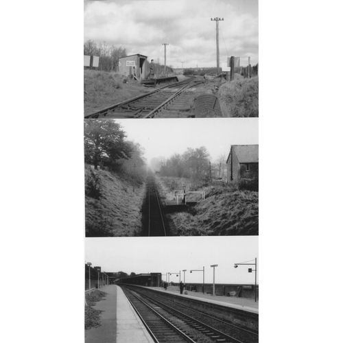 539 - Railway. Infrastructure. Approx. 100, black and white, postcard size prints. The digital copy prints... 