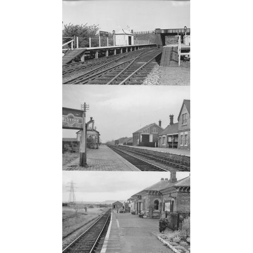 540 - Railway. Infrastructure. Approx. 100, black and white, postcard size prints. The digital copy prints... 