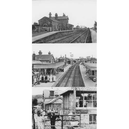 540 - Railway. Infrastructure. Approx. 100, black and white, postcard size prints. The digital copy prints... 