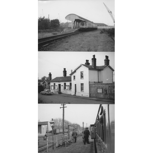 541 - Railway. Infrastructure. Approx. 100, black and white, postcard size prints. The digital copy prints... 