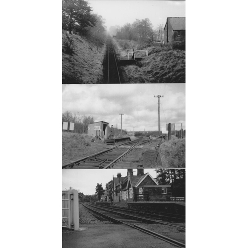 545 - Railway. Infrastructure. Approx. 100, black and white, postcard size prints. The digital copy prints... 