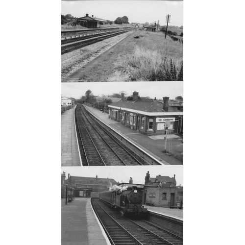 545 - Railway. Infrastructure. Approx. 100, black and white, postcard size prints. The digital copy prints... 