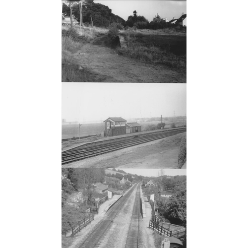 545 - Railway. Infrastructure. Approx. 100, black and white, postcard size prints. The digital copy prints... 