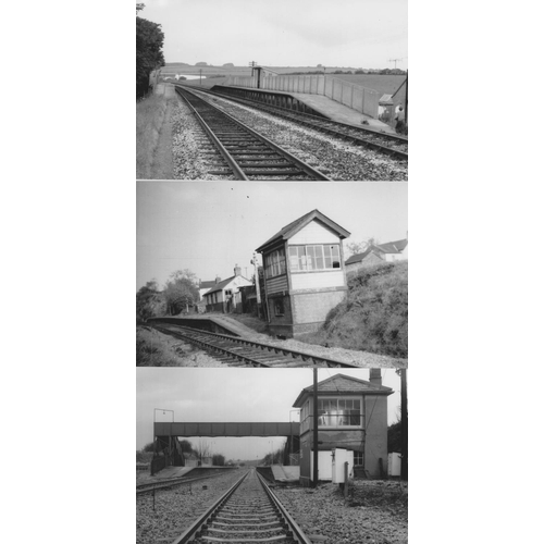 546 - Railway. Infrastructure. Approx. 100, black and white, postcard size prints. The digital copy prints... 