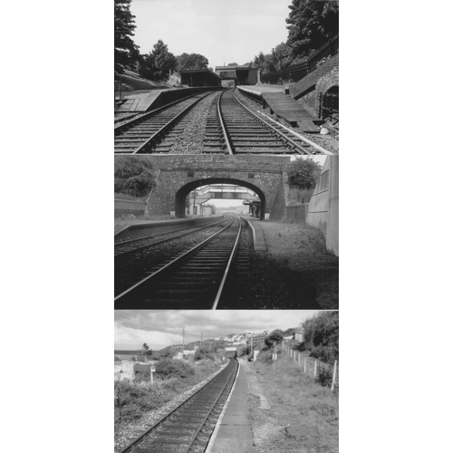 546 - Railway. Infrastructure. Approx. 100, black and white, postcard size prints. The digital copy prints... 