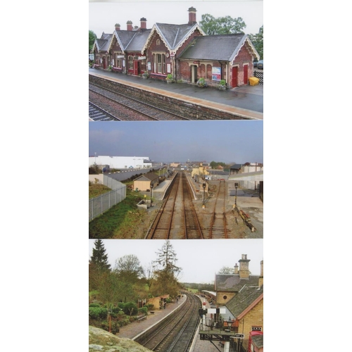 547 - Railway. Infrastructure. Approx. 200, colour, postcard size prints. The digital copy prints feature ... 