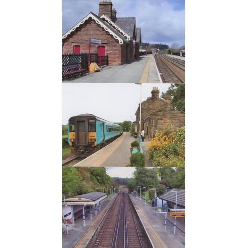 547 - Railway. Infrastructure. Approx. 200, colour, postcard size prints. The digital copy prints feature ... 