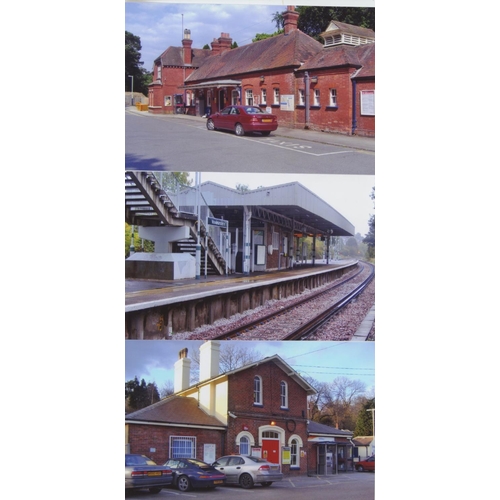 547 - Railway. Infrastructure. Approx. 200, colour, postcard size prints. The digital copy prints feature ... 