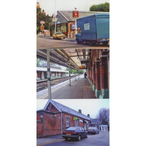 547 - Railway. Infrastructure. Approx. 200, colour, postcard size prints. The digital copy prints feature ... 