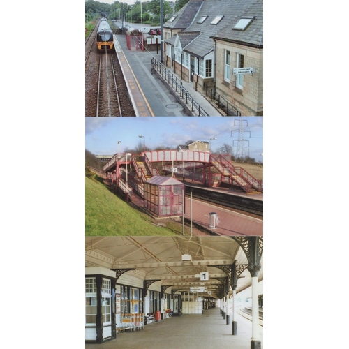 547 - Railway. Infrastructure. Approx. 200, colour, postcard size prints. The digital copy prints feature ... 