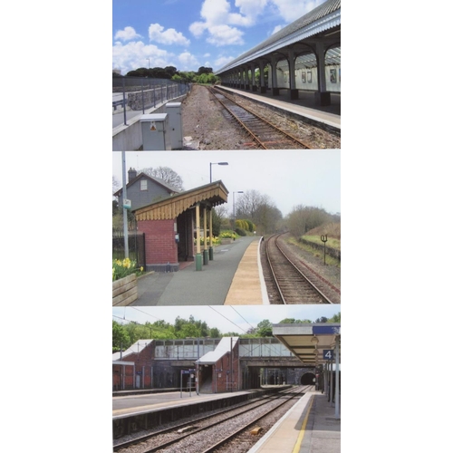 547 - Railway. Infrastructure. Approx. 200, colour, postcard size prints. The digital copy prints feature ... 