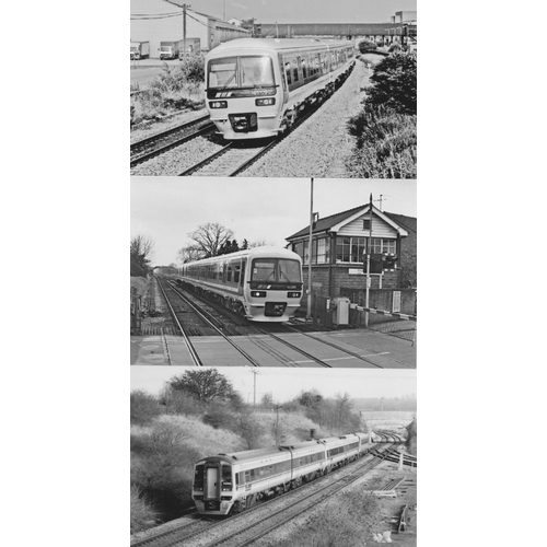 548 - Railway. Modern Traction. Approx. 200, black and white, postcard size prints. The digital copy print... 