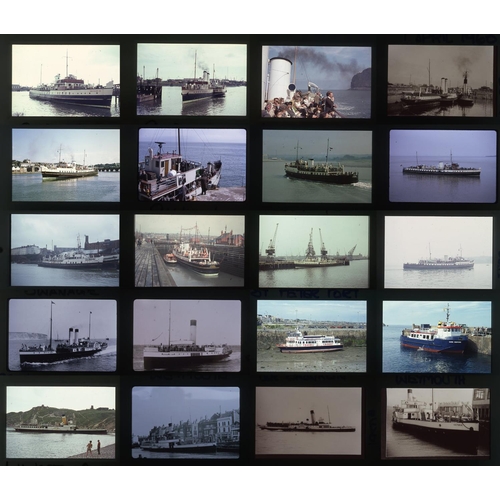 550 - Shipping. British Waters. A slipcase slide album with approx. 600 x 35mm, colour and black and white... 