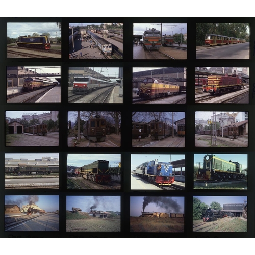 551 - Railway. Overseas Traction. A slide album with approx. 470 x 35mm, colour slides, on mixed film stoc... 