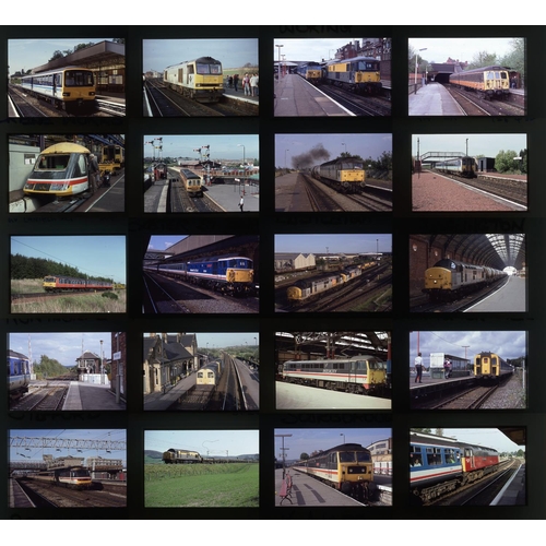 553 - Railway. Modern Traction. A slipcase slide album with approx. 475 x 35mm, colour slides, on Kodak fi... 