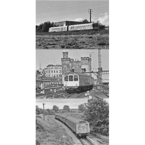 556 - Railway. Modern Traction. Approx. 200, black and white, with a few colour, postcard size prints. The... 