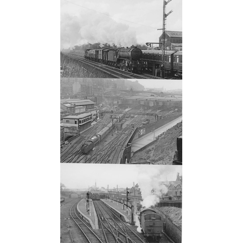 558 - Railway. B.R. Steam. Approx. 300, black and white, postcard size prints. NB. There is a lot of dupli... 