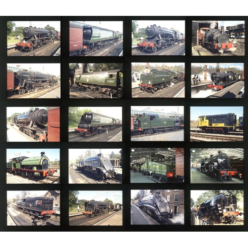 560 - Railway. Preserved Steam. A collection of approx. 275 x 35mm, colour slides, mostly on Fuji film sto... 