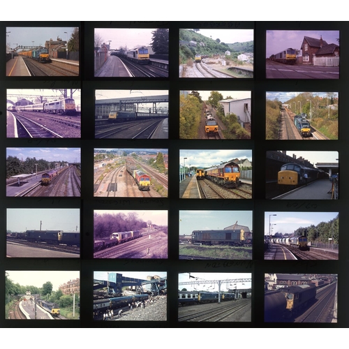 563 - Railway. Modern Traction. Approx. 178 x 35mm, colour slides, mostly on Agfa film stock. The slides d... 