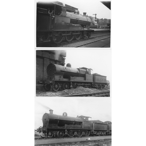 566 - Railway. L.N.W.R. Locomotives-Named and Unnamed. A superb collection of commercial black and white p... 