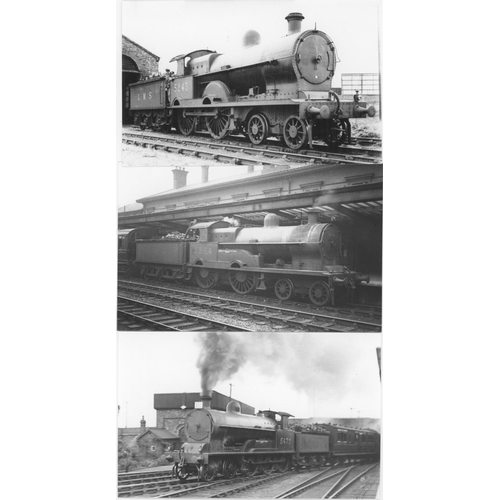 566 - Railway. L.N.W.R. Locomotives-Named and Unnamed. A superb collection of commercial black and white p... 