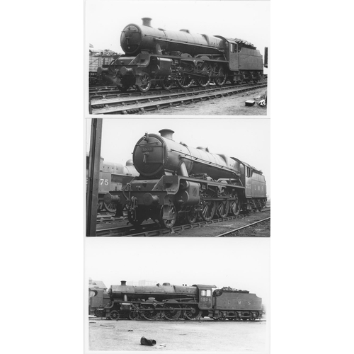 567 - Railway. L.M.S. Locomotives-Named and unnamed. A superb collection of commercial black and white pri... 