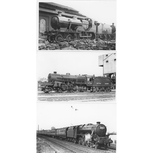 568 - Railway. B.R./L.M.S. and Scottish Locomotives. A superb collection of commercial black and white pri... 