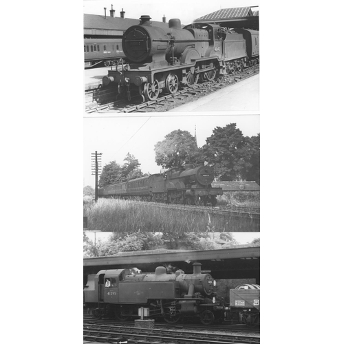 568 - Railway. B.R./L.M.S. and Scottish Locomotives. A superb collection of commercial black and white pri... 