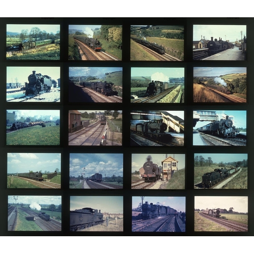 569 - Railway. B.R. Steam. A good collection of approx. 295 x 35mm, DUPLICATE, colour slides. The slides a... 