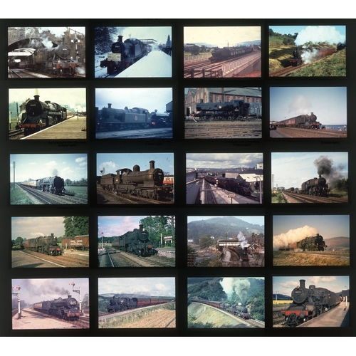 570 - Railway. B.R. Steam. A good collection of approx. 476 x 35mm, DUPLICATE, colour slides. The slides a... 