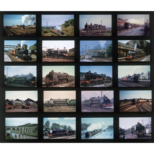 571 - Railway. B.R. Steam. A good collection of approx. 410 x 35mm, DUPLICATE, colour slides. The slides a... 