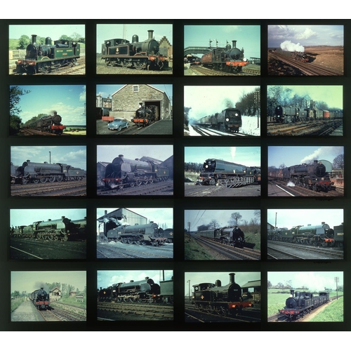 572 - Railway. B.R. Steam. A good collection of approx. 417 x 35mm, DUPLICATE, colour slides. The slides a... 