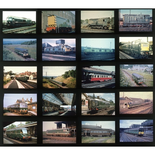 573 - Railway. Modern Traction. A good collection of approx. 540 x 35mm, DUPLICATE, colour slides. The sli... 