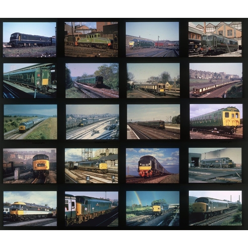 574 - Railway. Modern Traction. A good collection of approx. 434 x 35mm, DUPLICATE, colour slides. The sli... 