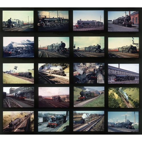 575 - Railway. B.R. Steam. A good collection of approx. 451 x 35mm, DUPLICATE, colour slides. The slides a... 