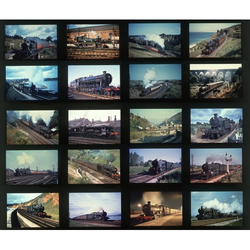 575 - Railway. B.R. Steam. A good collection of approx. 451 x 35mm, DUPLICATE, colour slides. The slides a... 