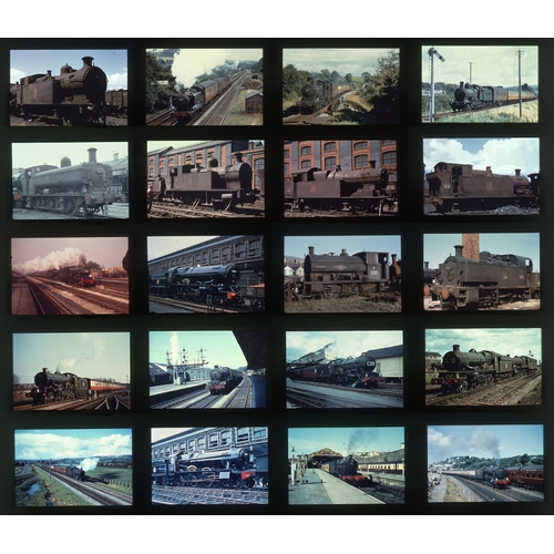 576 - Railway. B.R. Steam. A good collection of approx. 438 x 35mm, DUPLICATE, colour slides. The slides a... 