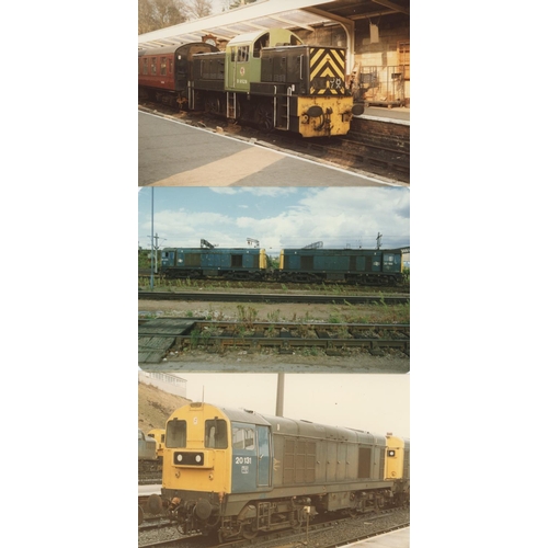 58 - Railway. Modern Traction. An assortment of approx. 250, colour and black and white prints, mainly po... 