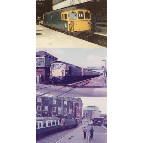 59 - Railway. Modern Traction. An assortment of approx. 215, colour and black and white prints, mainly po...