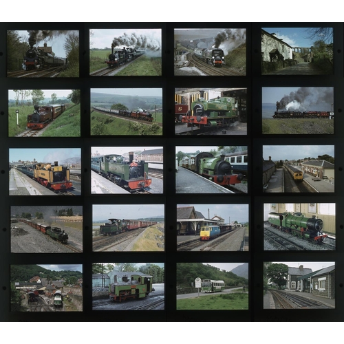 593 - Railway. Preserved Steam & Modern traction. A large collection of approx. 935 x 35mm, colour slides,... 