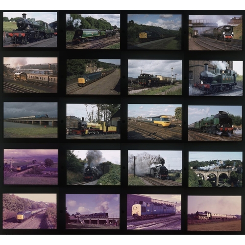 593 - Railway. Preserved Steam & Modern traction. A large collection of approx. 935 x 35mm, colour slides,... 