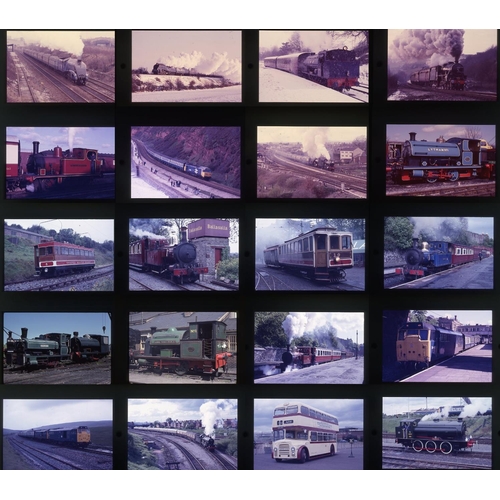 594 - Railway. Preserved Steam and Modern traction. A large collection of approx. 730 x 35mm, colour slide... 