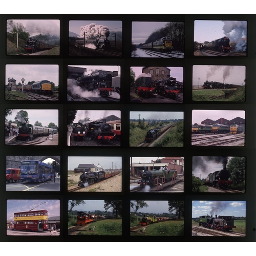 595 - Railway. Preserved Steam. A collection of approx. 400 x 35mm, colour slides, on Kodak and Fuji film ... 