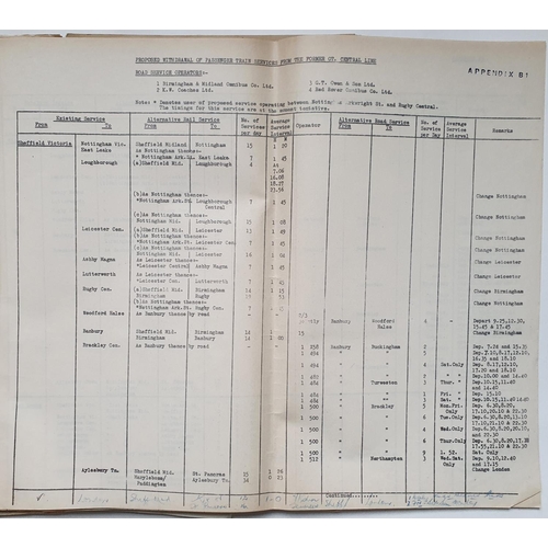 598 - Railway. Paper Railwayana. Three interesting British Railways reports, into the proposed closure of ...