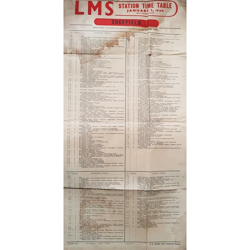 599 - Railway. Paper Railwayana. A folder of L.M.S. paperwork, containing approx. 100 pieces, many relatin...