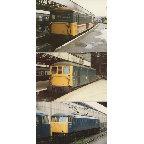 61 - Railway. Modern Traction. An assortment of approx. 195, colour and black and white prints, mainly po...