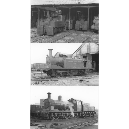 63 - Railway. Industrial. A very good assortment of approx. 400, black and white, postcard and smaller si... 