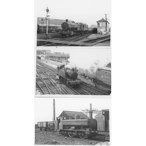 65 - Railway. G.W.R./B.R. Steam. A large assortment of approx. 500, black and white postcard size prints.... 